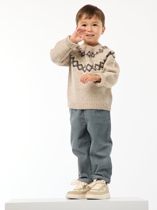 Warme trui met jacquardmotief - Kiabi