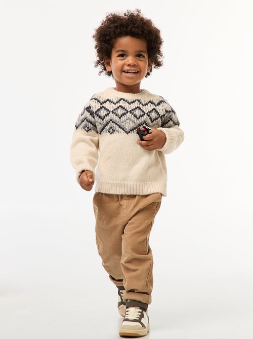 Warme trui met jacquardmotief - Kiabi