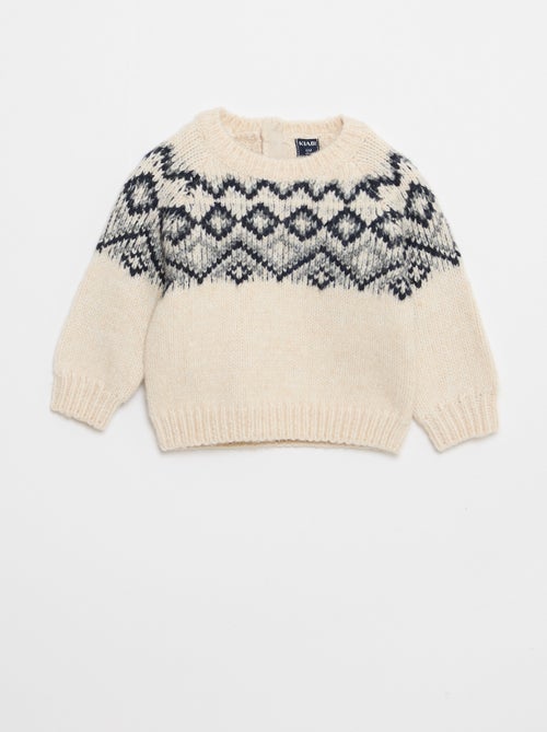 Warme trui met jacquardmotief - Kiabi