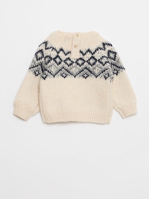 Warme trui met jacquardmotief - Kiabi