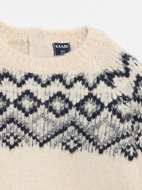 Warme trui met jacquardmotief - Kiabi