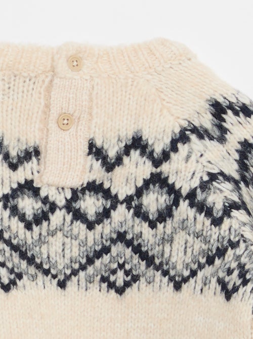 Warme trui met jacquardmotief - Kiabi