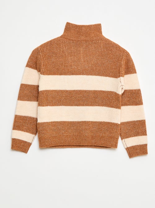 Warme trui met strepen - Kiabi