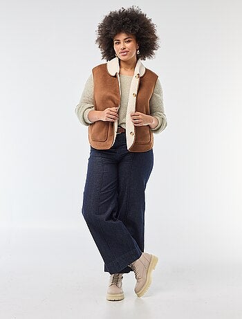 Warme trui van mohair met ronde hals