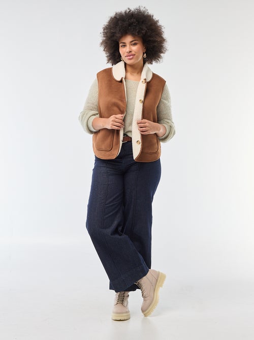 Warme trui van mohair met ronde hals - Kiabi