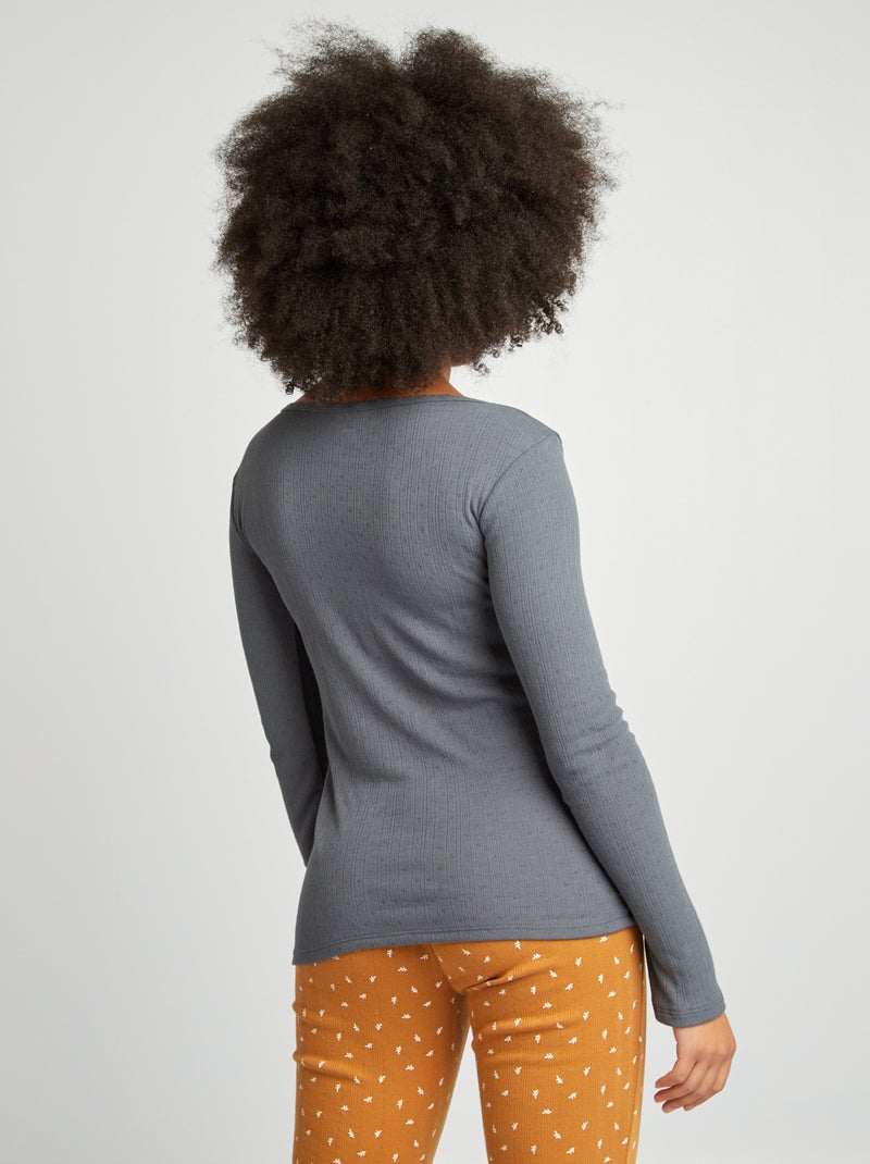 Warmteregulerend T-shirt GRIJS - Kiabi