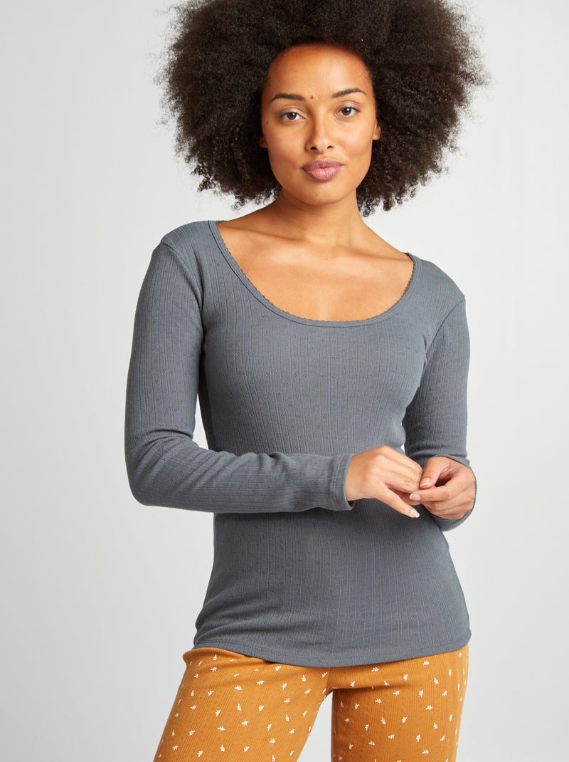 Warmteregulerend T-shirt GRIJS - Kiabi