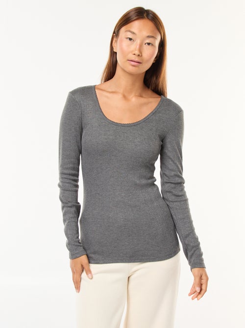 Warmteregulerend T-shirt met lange mouw - Kiabi