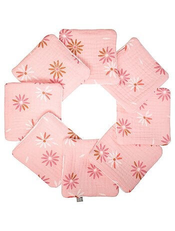 Wasbare babydoekjes 8 stuks, rosella | sevira kids