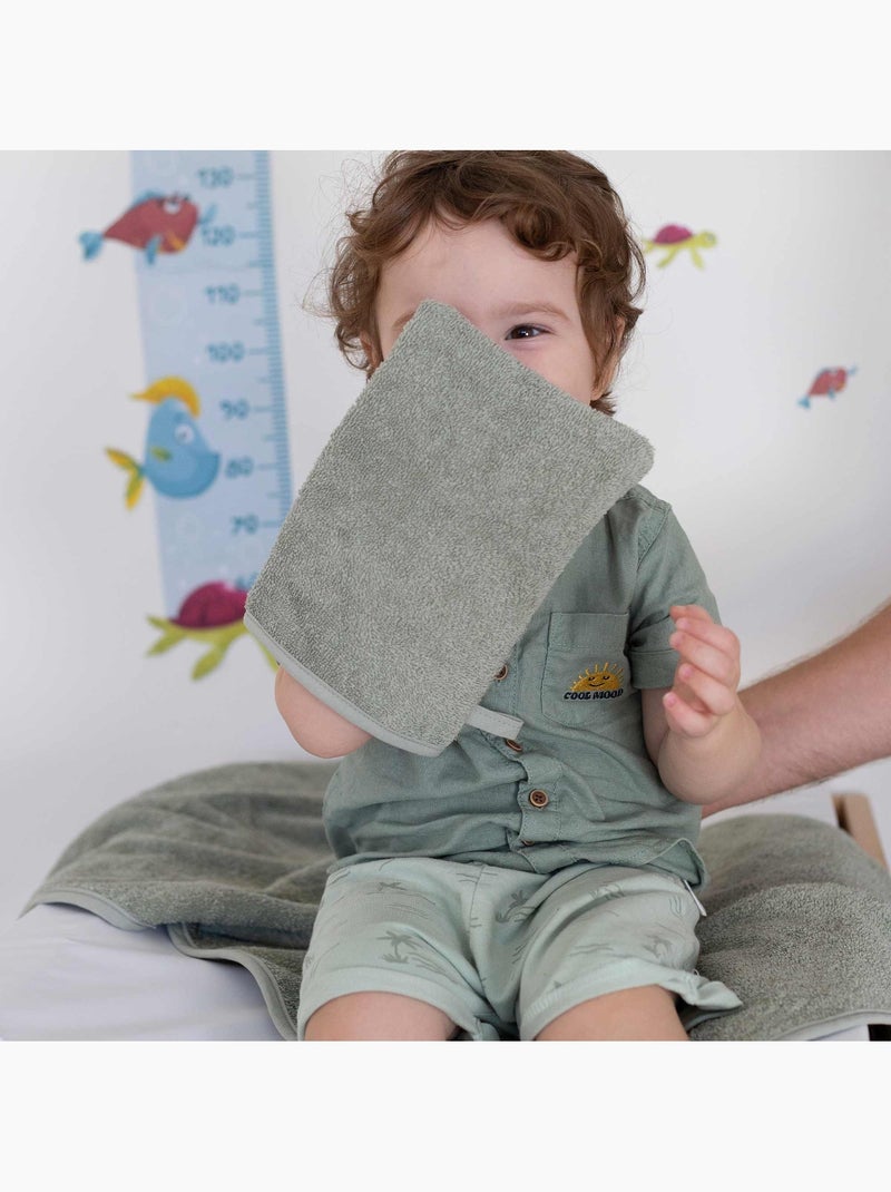 Washandjes voor baby's Lichtgrijs - Kiabi