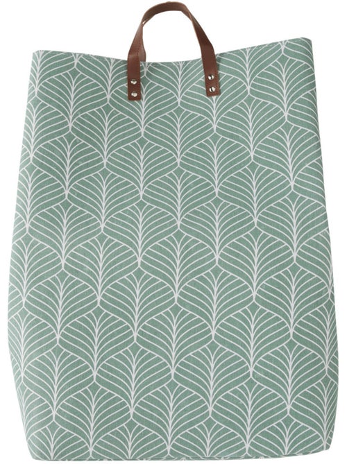 Wasmand van 70 liter met bladmotief - Kiabi