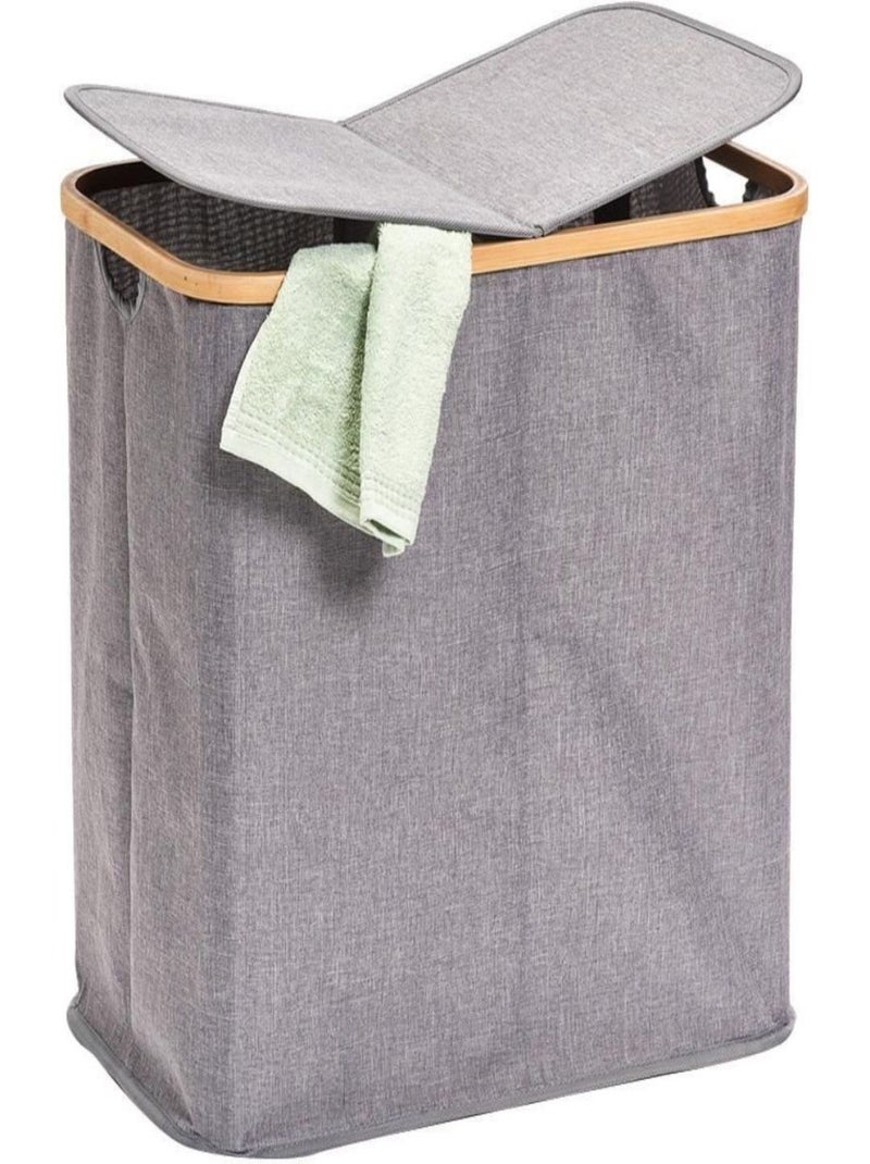 Wasmanden van Katoen Bambou PROMO LINGE Grijs - Kiabi