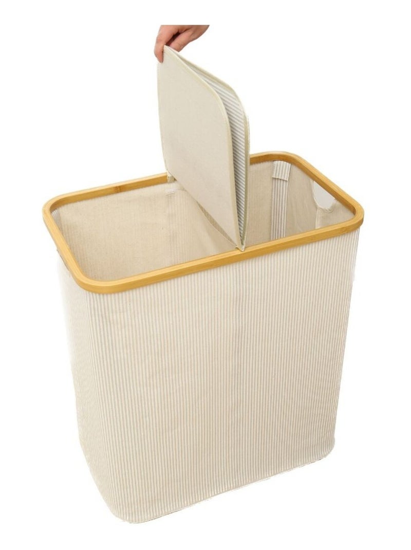 Wasmanden van Katoen Bambou PROMO LINGE Wit - Kiabi