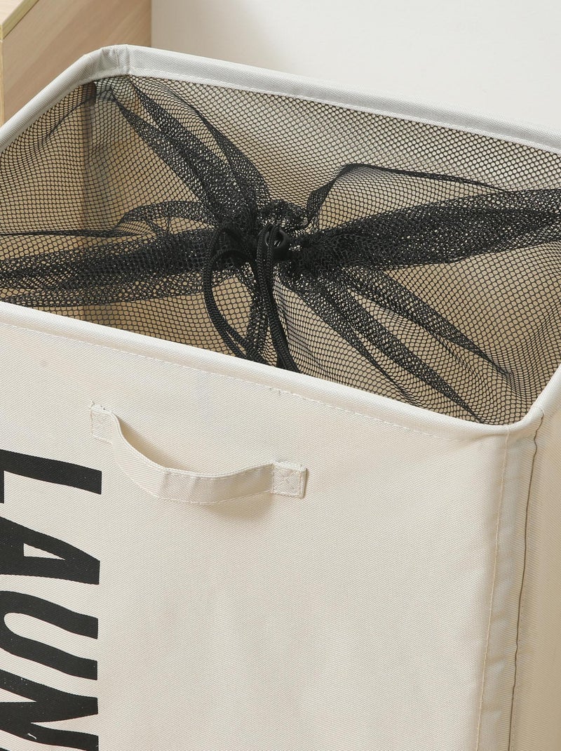 Wasmanden van Polyester PROMO LINGE Wit - Kiabi
