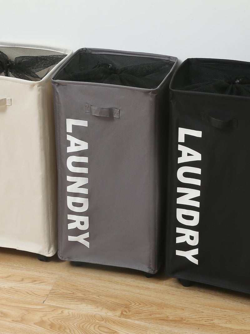 Wasmanden van Polyester PROMO LINGE Wit - Kiabi