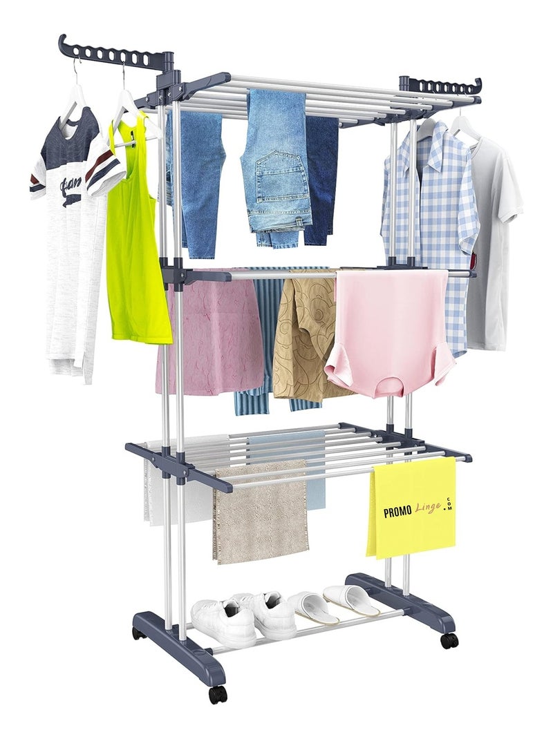 Wasrekken van plastique promo linge Grijs - Kiabi