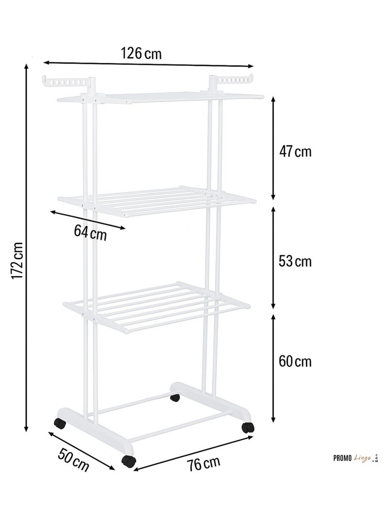 Wasrekken van plastique promo linge Wit - Kiabi