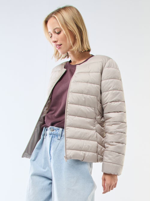 Waterafstotend en lichtjes gewatteerd donsjack - Kiabi