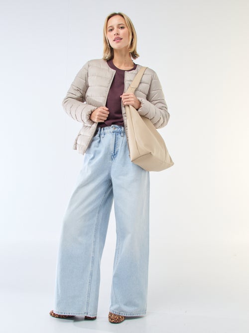 Waterafstotend en lichtjes gewatteerd donsjack - Kiabi