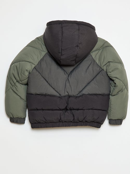 Waterafstotend, gewatteerd donsjack met colorblockpatroon - Kiabi Waterafstotend, gewatteerd donsjack met colorblockpatroon - Kiabi