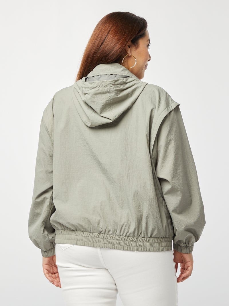 Waterafstotend windjack GROEN - Kiabi