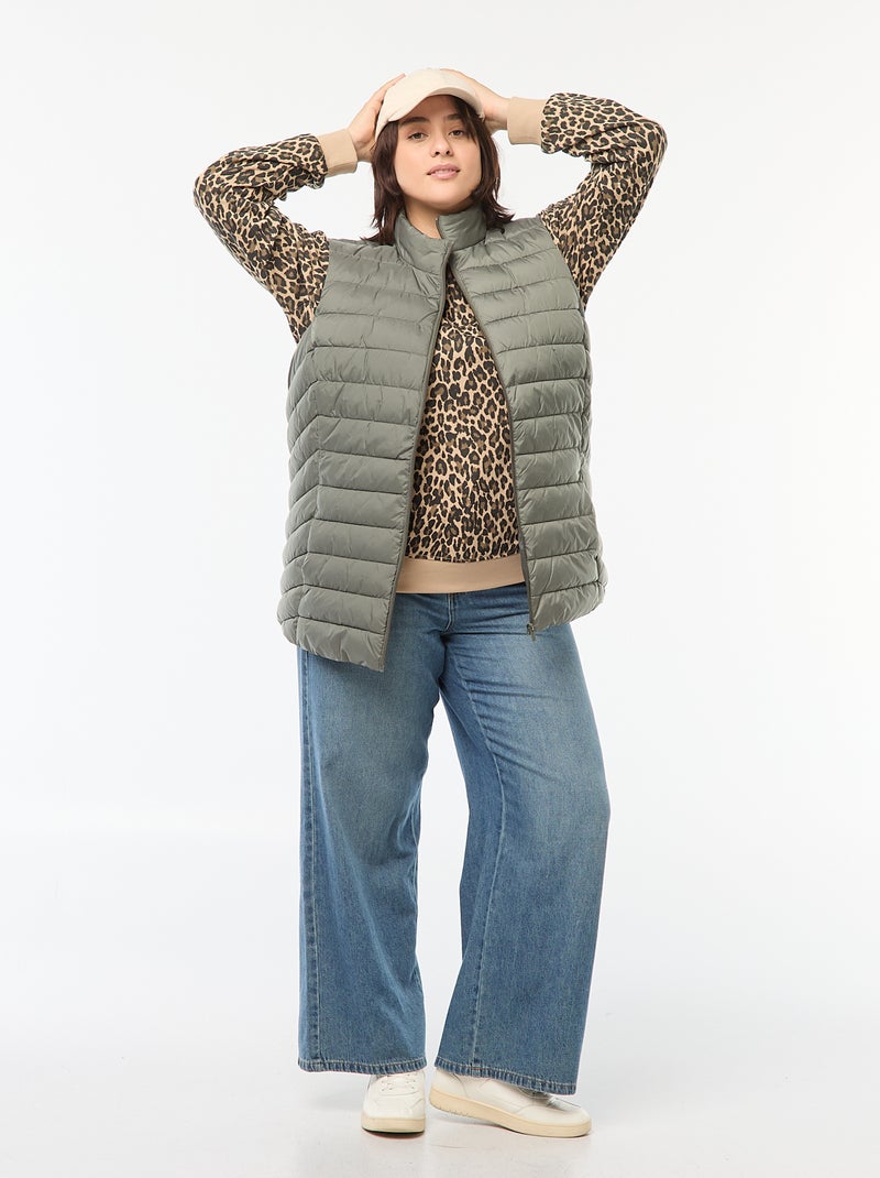 Waterafstotende bodywarmer Groen - Kiabi