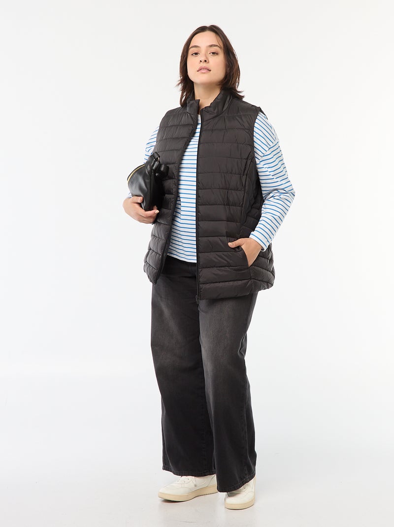 Waterafstotende bodywarmer zwart - Kiabi