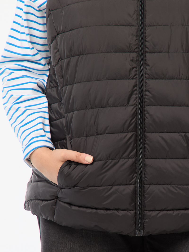 Waterafstotende bodywarmer zwart - Kiabi