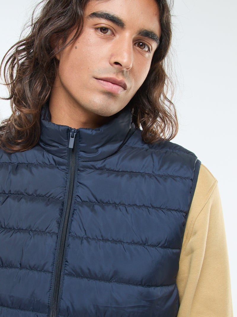 Waterafstotende effen bodywarmer Blauw - Kiabi