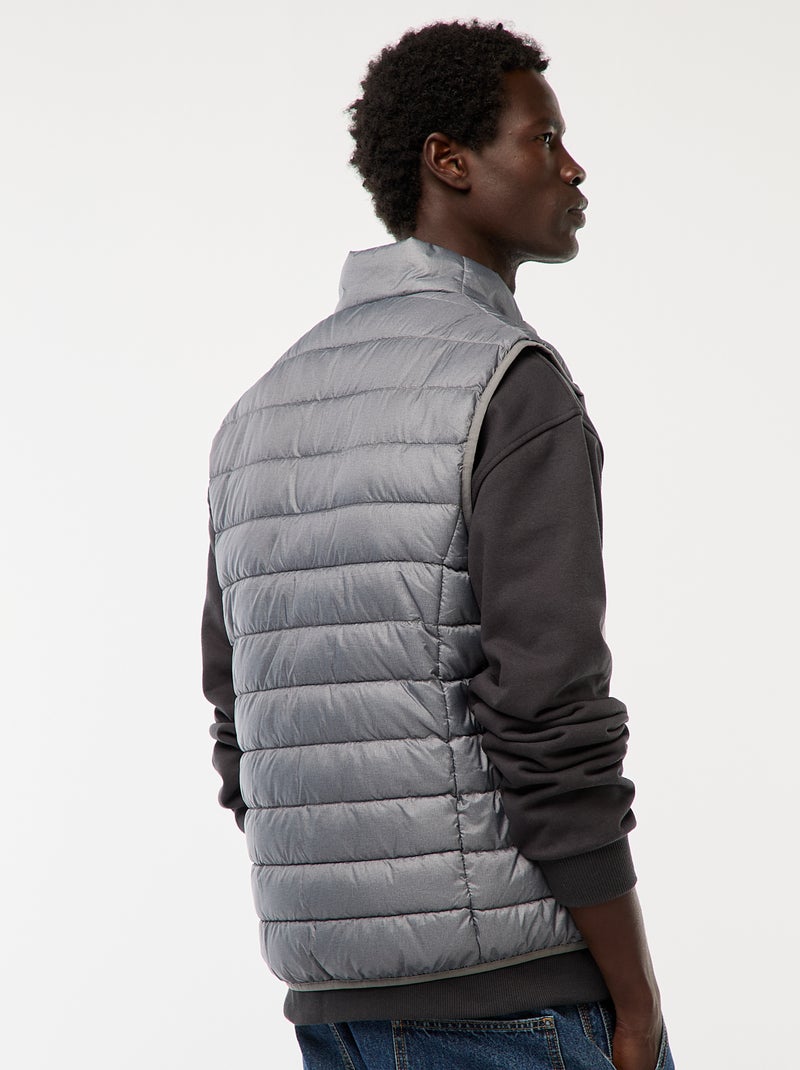 Waterafstotende effen bodywarmer Grijs - Kiabi