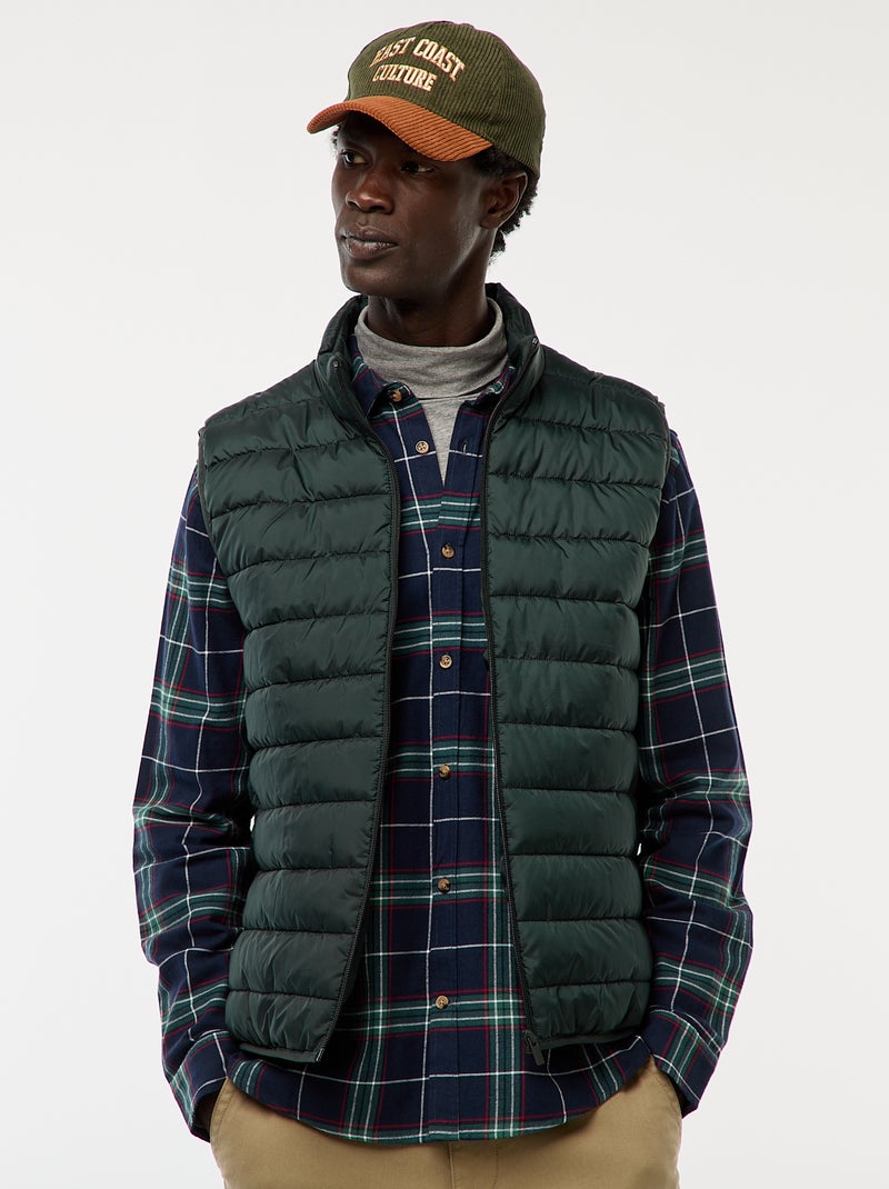 Waterafstotende effen bodywarmer Groen - Kiabi