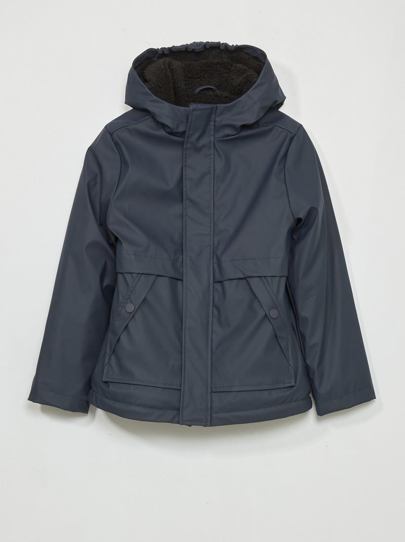Waterafstotende, gevoerde parka BLAUW - Kiabi