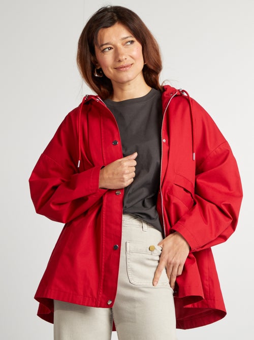 Waterafstotende oversized parka met capuchon - Kiabi