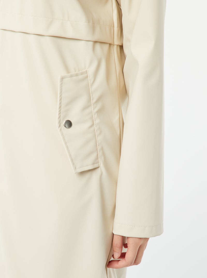 Waterafstotende parka met capuchon BIEGE - Kiabi