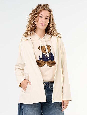Waterafstotende parka met capuchon