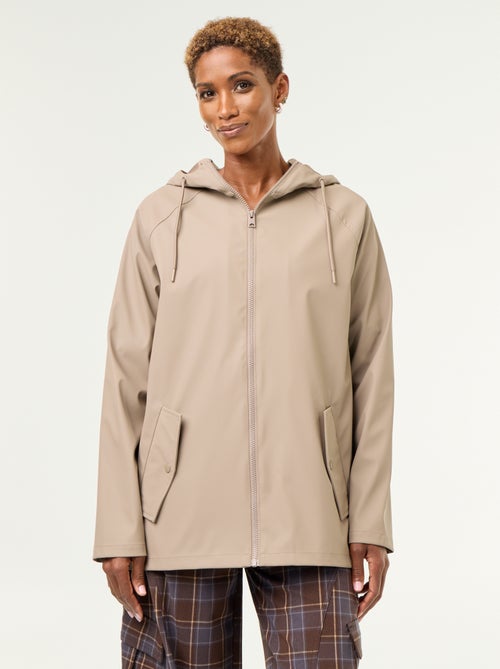 Waterafstotende parka met capuchon - Kiabi