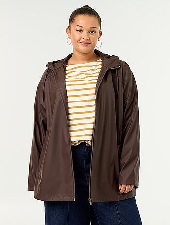 Waterafstotende parka met capuchon