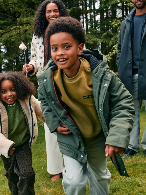 Waterafstotende parka met capuchon - Kiabi Waterafstotende parka met capuchon - Kiabi