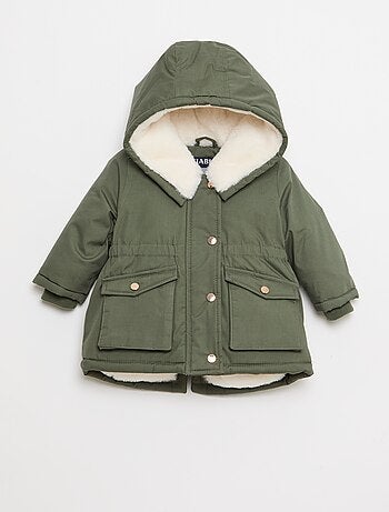 Waterafstotende parka met capuchon