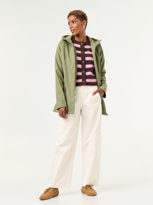 Waterafstotende parka met capuchon - Kiabi