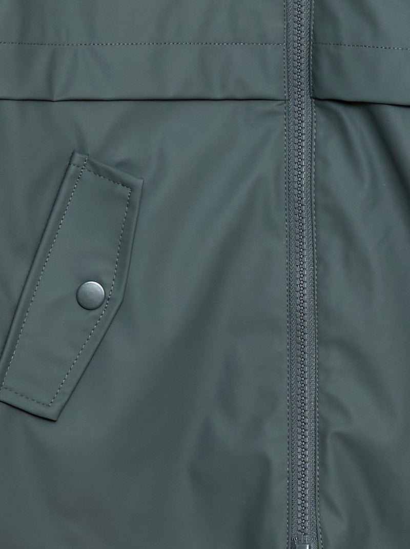 Waterafstotende parka met capuchon Kaki - Kiabi