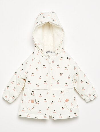 Waterafstotende parka met capuchon