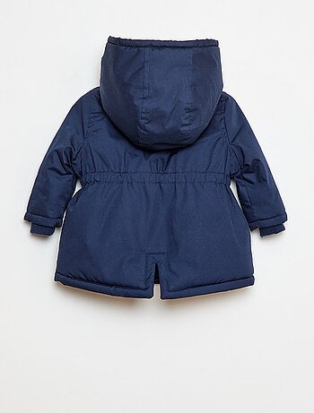 Waterafstotende parka met capuchon