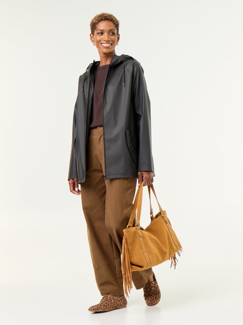 Waterafstotende parka met capuchon - Kiabi