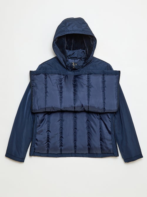 Waterafstotende parka met gevoerde kap - So Easy - Kiabi