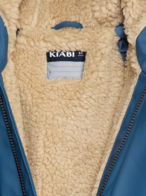 Waterafstotende parka met kap en imitatieschapenvacht - Kiabi Waterafstotende parka met kap en imitatieschapenvacht - Kiabi