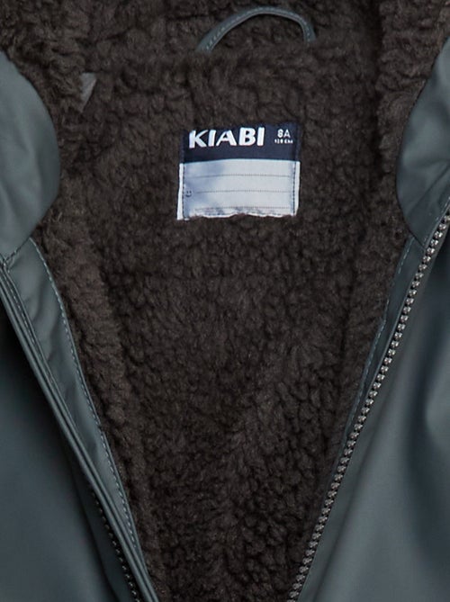 Waterafstotende parka met kap en imitatieschapenvacht - Kiabi Waterafstotende parka met kap en imitatieschapenvacht - Kiabi