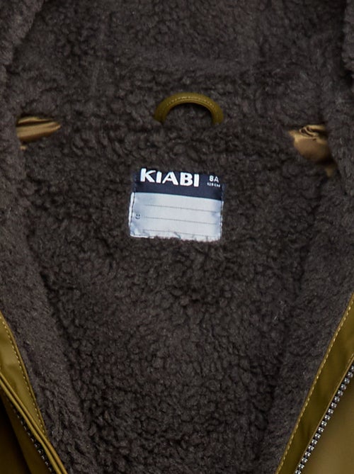 Waterafstotende parka met kap en imitatieschapenvacht - Kiabi Waterafstotende parka met kap en imitatieschapenvacht - Kiabi