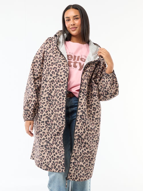 Waterafstotende regenponcho met kap - Kiabi