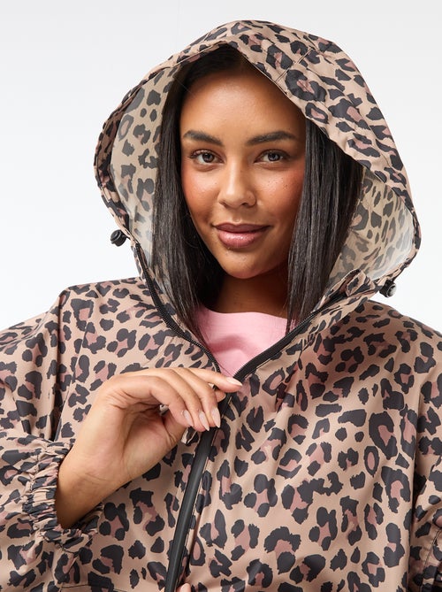 Waterafstotende regenponcho met kap - Kiabi